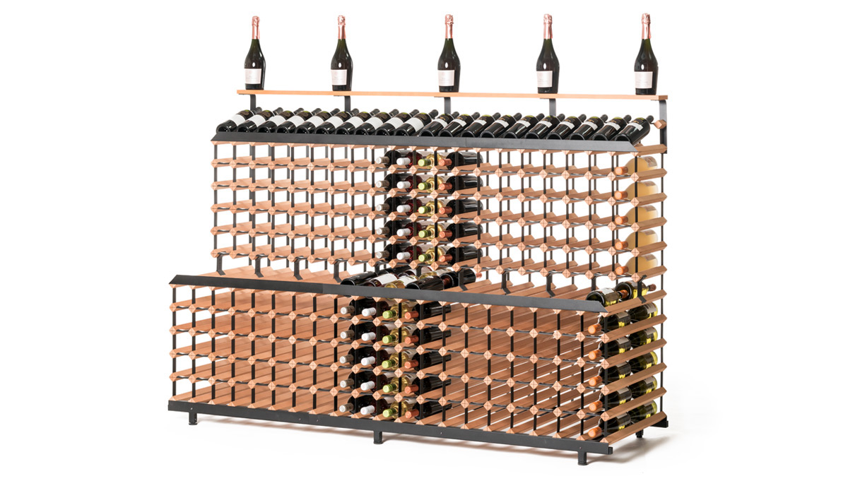 Marken Holz Weinregal RAXI "Classic" für 120 Flaschen 